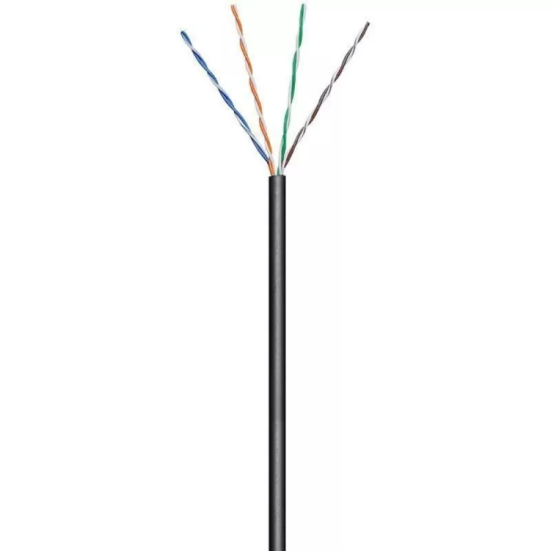 Techly ITP7-UTP-0100LO Netzwerkkabel Schwarz 100 m Cat5e U/UTP (UTP)