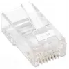 Intellinet RJ45 Modularstecker, Cat5e, UTP, 3-zackig, für Volldraht, 15 µ vergoldete Kontakte, 100er-Pack