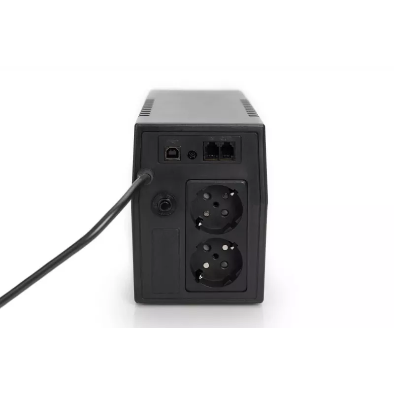 DIGITUS Line-Interact.USV 600 VA/360W 12V/7Ah x1 2x CEE7/7 AVR LED DP