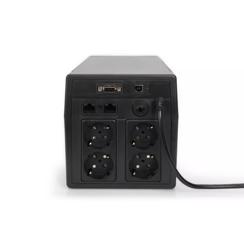 DIGITUS Line-Interact.USV 1000 VA/600 W 12 V/7 Ah x2 4x CEE7/7 AVR USB