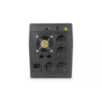 DIGITUS Line-Interact.USV 1500 VA/900 W 12 V/9 Ah x2 4x CEE7/7 AVR USB