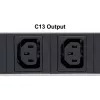 Intellinet 19 Zoll 1U Rackmount 8-fach C13 Power Distribution Unit (PDU) mit abnehmbarem Netzkabel und rückseitigem C20 Eingang