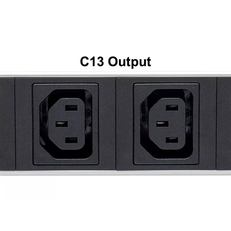 Intellinet 19 Zoll 1U Rackmount 8-fach C13 Power Distribution Unit (PDU) mit abnehmbarem Netzkabel und rückseitigem C20 Eingang