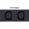 Intellinet 19 inch Intelligente 8-Port-PDU, 19 inch Rack-montierbare C13 Intelligente Stromverteilereinheit; überwacht Leistung, Temperatur und Luftfeuchtigkeit