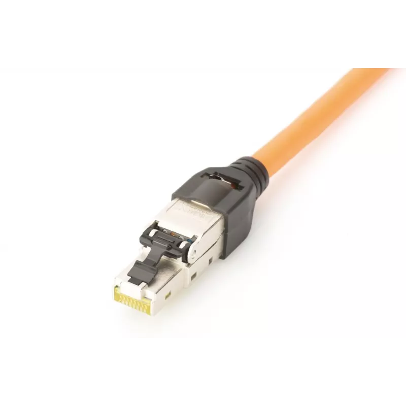 DIGITUS CAT6a Feldkonfektionierbarer Stecker - STP, Staubschutzkappe, Knickschutz