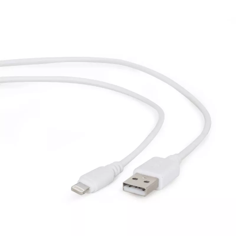 GEMBIRD USB-auf-8-Pin Lade- und Datenkabel, 1m – Weiß