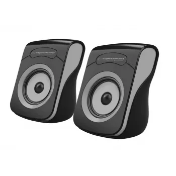 Lautsprecher 2.0 USB Flamenco schwarz/grau, EP140KE, 6W