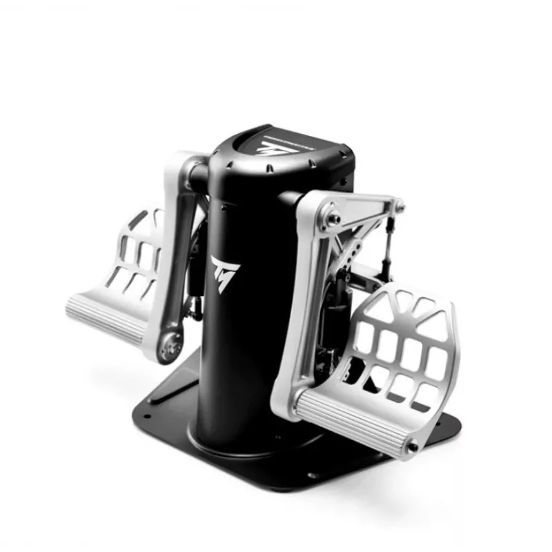 Thrustmaster TPR Rudder Schwarz, Silver USB Flight Sim Analogue PC