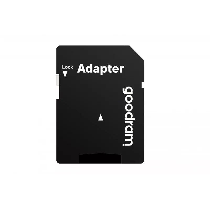 MicroSDHC-Speicherkarte GOODRAM 16 GB Class 10 UHS-I (U1), Lesen 100 MB/s, Schreiben 10 MB/s, magnetgeschützt, mit SD-Adapter