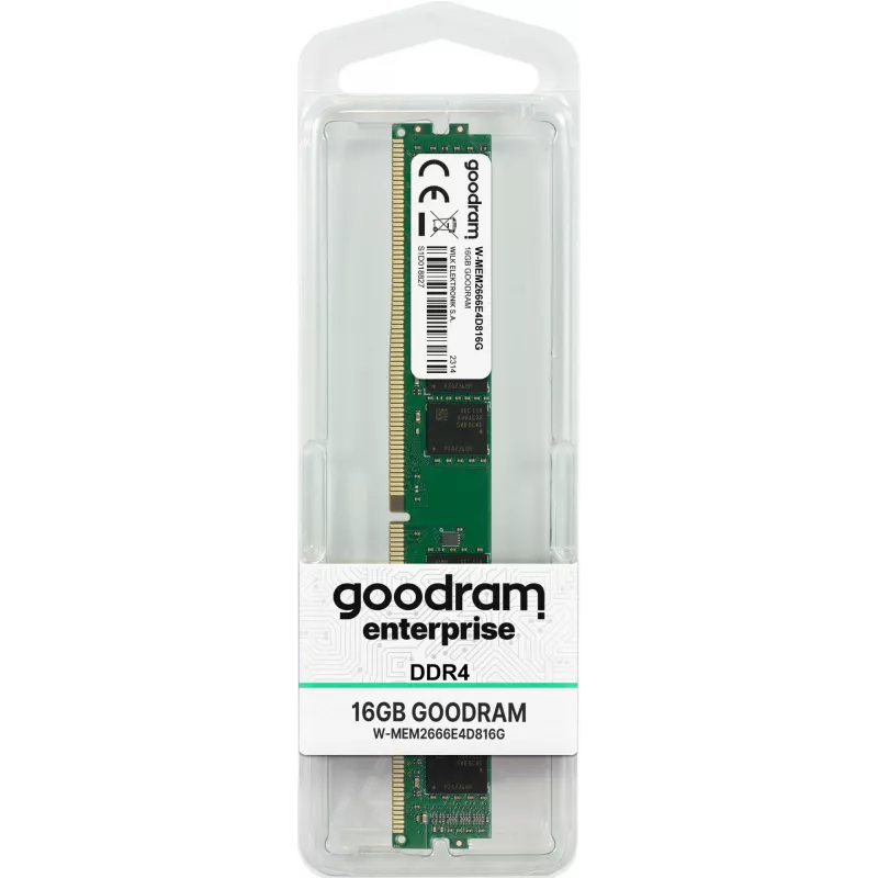 GOODRAM UDIMM ECC 32GB Kit (2 x 16GB) DDR4 2666 MHz 1.2V CAS19 für PC/Server