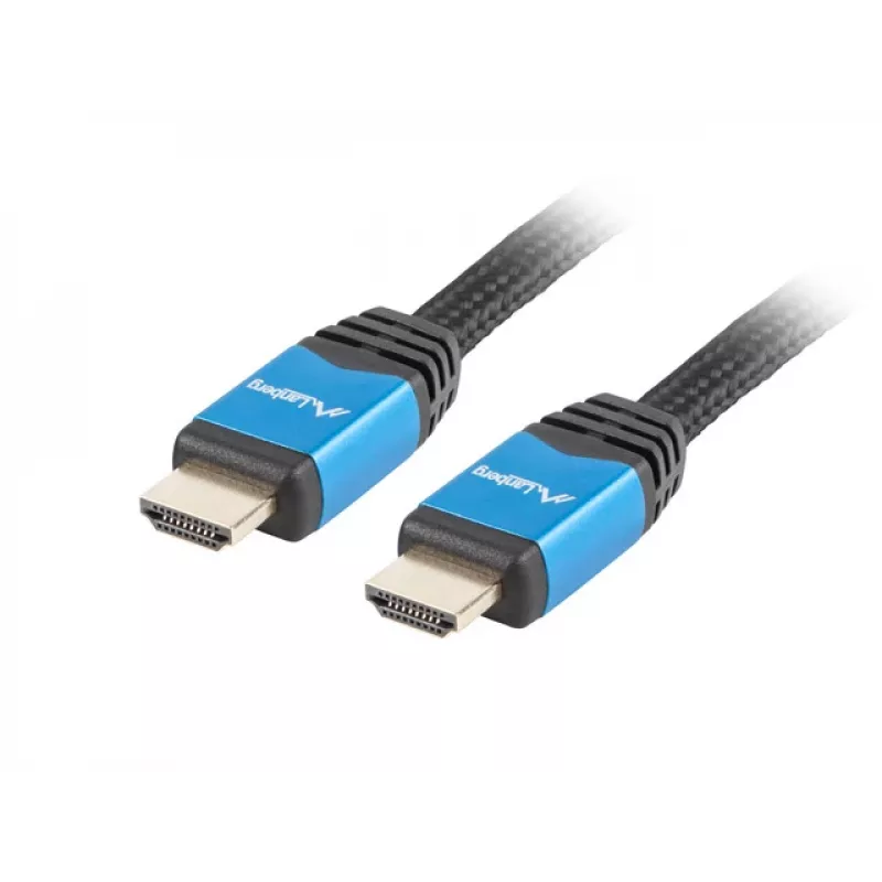 HDMI-Kabel LANBERG CA-HDMI-20CU-0018-BL 1,8 m, HDMI 2.0, 18 Gbit/s, 2160p, ARC, Ethernet
