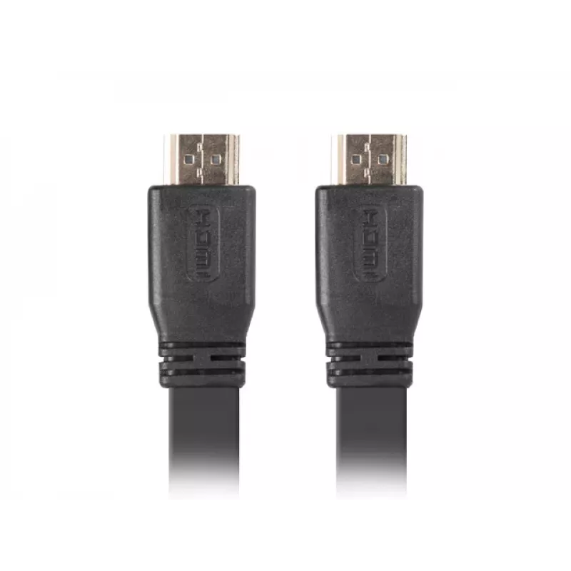 LANBERG HDMI-Kabel - M/m v2.0 4k flach - 5m Schwarz