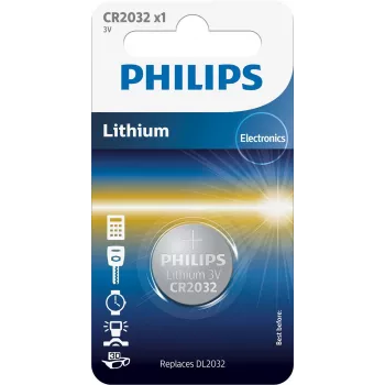 Philips Minicells Batterie CR2032/01B, Einwegbatterie, CR2032, Lithium, 3 V, 1 Stk., 10 Jahr(e)