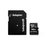 MicroSDXC-Speicherkarte GOODRAM 64 GB UHS-I Class 10 (U1), Lesegeschwindigkeit 100 MB/s, Schreibgeschwindigkeit 10 MB/s, mit SD-Adapter, schwarz