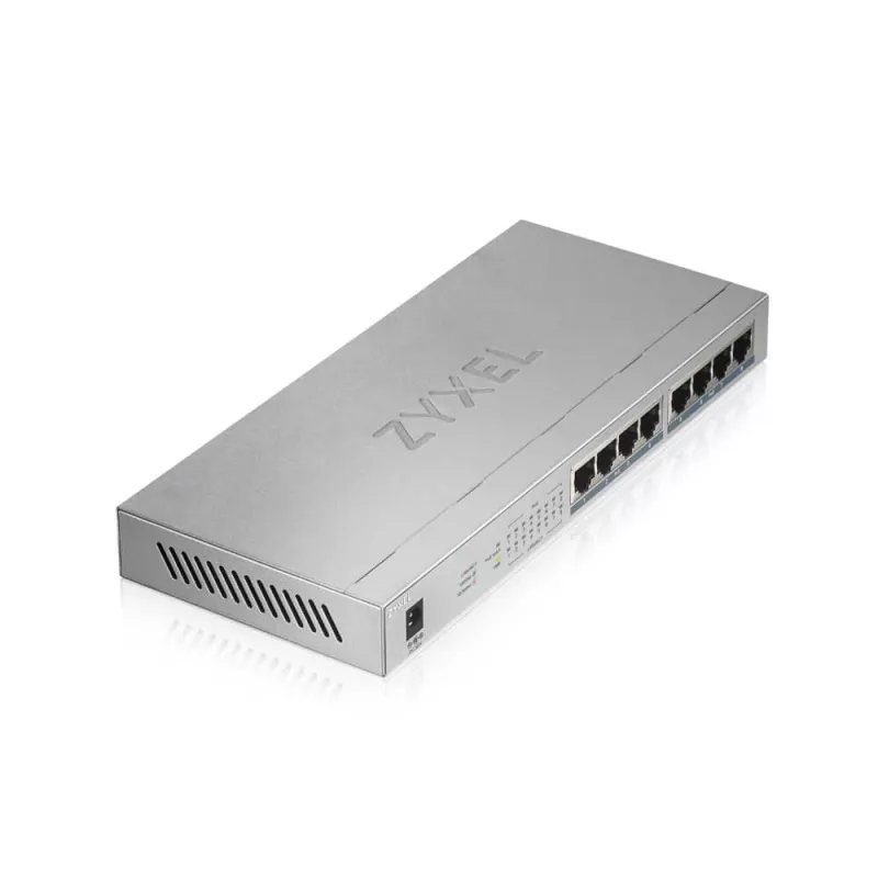 Zyxel GS1008HP Unmanaged Gigabit Ethernet (10/100/1000) Power over Ethernet (PoE) Grau