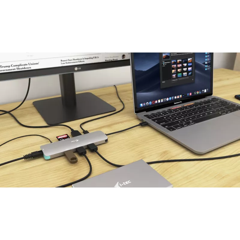 Docking Station i-tec Metal USB-C Nano Docking Station 4K HDMI LAN Power Delivery 100 W