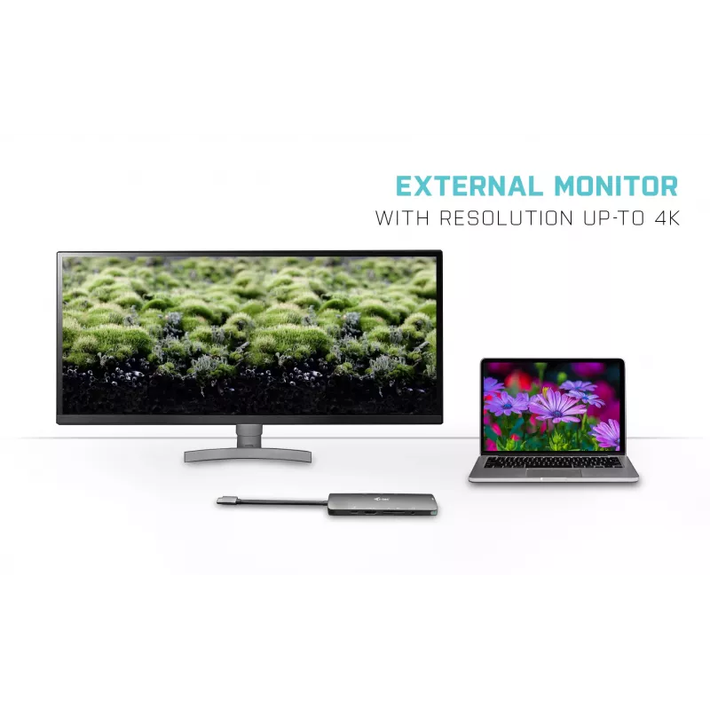 Docking Station i-tec Metal USB-C Nano Docking Station 4K HDMI LAN Power Delivery 100 W