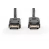 DIGITUS DisplayPort-Verbindungskabel, DP M/M, 2m mit Verriegelung, DP, 1.1a konform schwarz