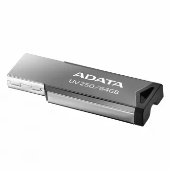 CompactFlash USB-Stick ADATA UV250 64 GB, silber, 45,4×14,9×5,35 mm, 5,6 g