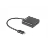 USB-Grafikadapter LANBERG AD-UC-HD-01, schwarz, Stecker/Buchse