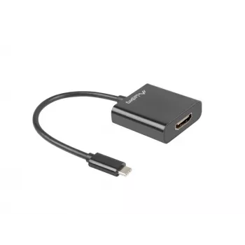 USB-Grafikadapter LANBERG AD-UC-HD-01, schwarz, Stecker/Buchse