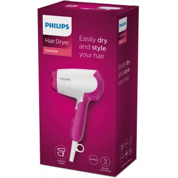 Philips Essential Care BHD003/00 Haartrockner 1400 W Pink, Weiß