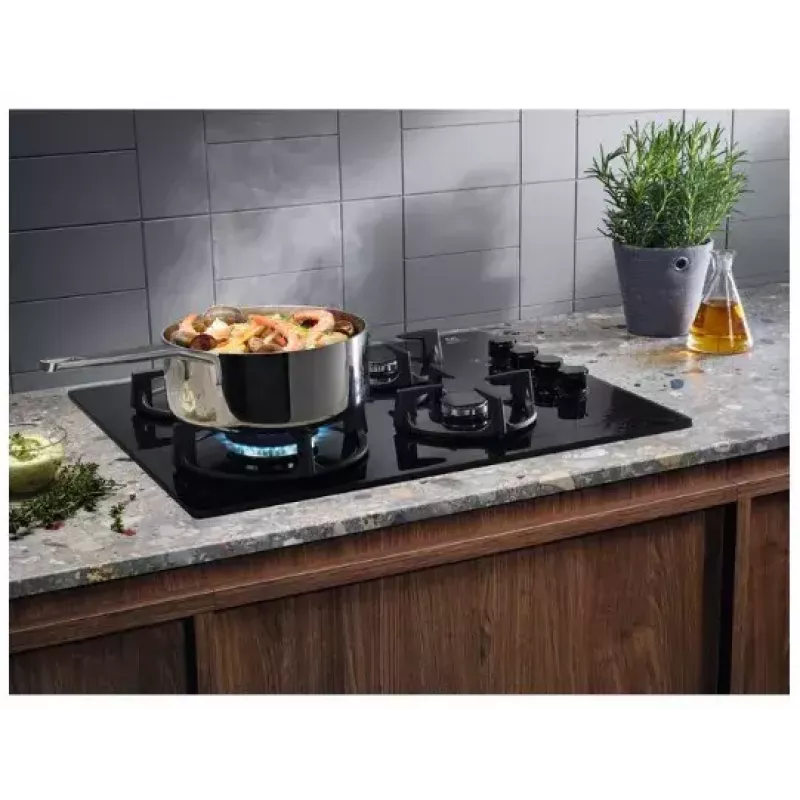 Electrolux EGG6407K Schwarz Einbau-Gaskochfeld 59 cm 4 Kochzonen
