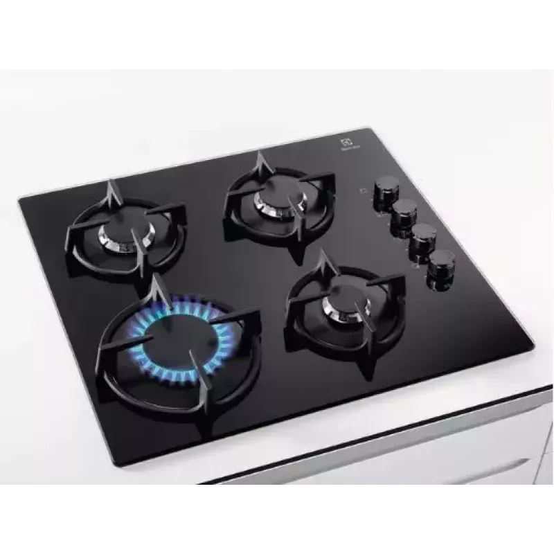 Electrolux EGG6407K Schwarz Einbau-Gaskochfeld 59 cm 4 Kochzonen