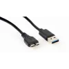 GEMBIRD USB 3.0 Gehäuse für 2,5 Zoll SATA HDD 9,5 mm, durchsichtiger Kunststoff