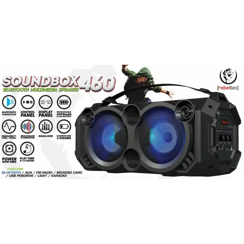 Bluetooth-Lautsprecher SoundBox 460, Schwarz