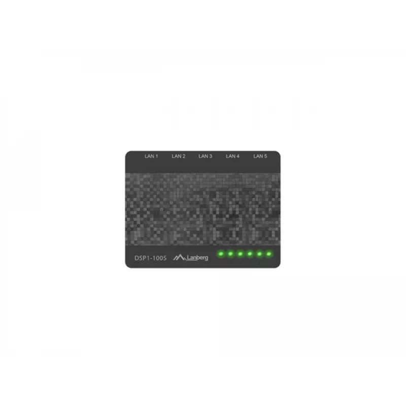 LANBERG Switch Dsp1-1005 5x 1gb/s Unmanaged Gigabit Ethernet Desktop Switch 5v