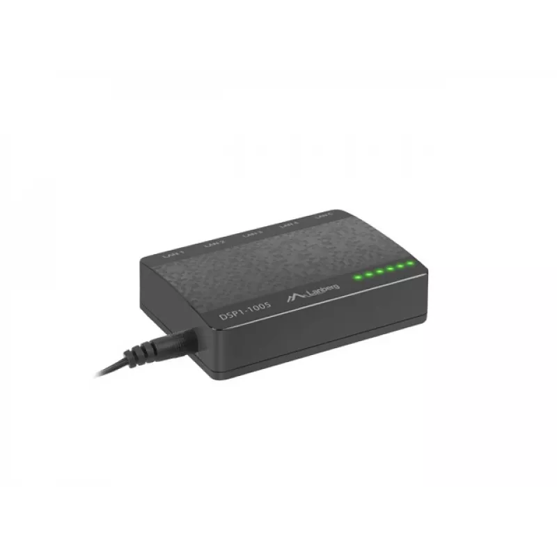 LANBERG Switch Dsp1-1005 5x 1gb/s Unmanaged Gigabit Ethernet Desktop Switch 5v