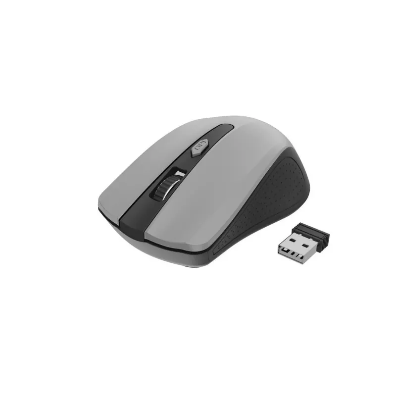 GEMBIRD Kabellose optische Maus MUSW-4B-04-BG – 4 Tasten Schwarz/Spacegrau