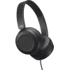 JVC Powerful Sound Wired On Ear Schwarz, Kabelgebunden, 10 - 26000 Hz, Anrufe/Musik, 140 g, Headset, Schwarz