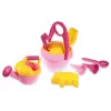 Lena Happy Sand Girls I 10 St., Sandspielzeug-Set, ab 1 Jahr, Rosa, Gelb