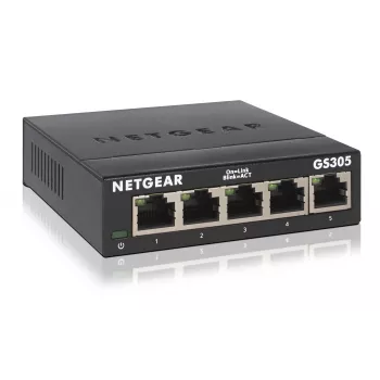 NETGEAR GS305 Unmanaged L2 Gigabit Ethernet (10/100/1000) Schwarz