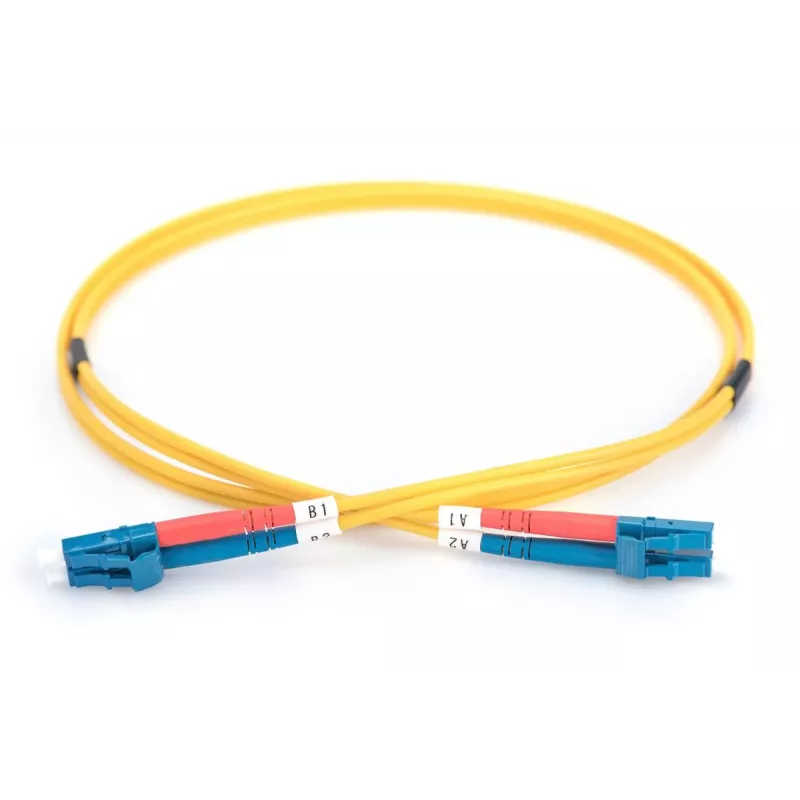DIGITUS Glasfaser-Patchkabel, LC zu LC OS2, Singlemode 09/125 µm, Duplex, Länge 5m