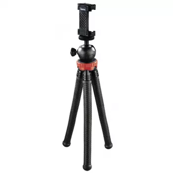 Hama „FlexPro“ Stativ Smartphone/Action-Kamera 3 Beine Schwarz, Rot