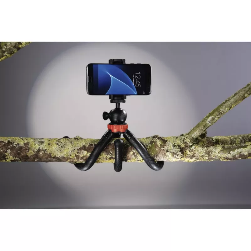 Hama „FlexPro“ Stativ Smartphone/Action-Kamera 3 Beine Schwarz, Rot