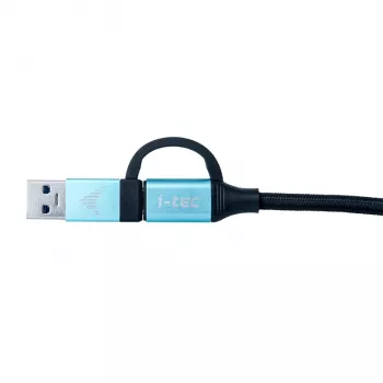 USB-C-Kabel auf USB-C mit integriertem USB-3.0-Adapter i-tec C31USBCACBL