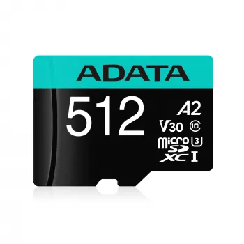 Flash-Speicher ADATA 512GB MicroSDXC Class 10 Premier Pro