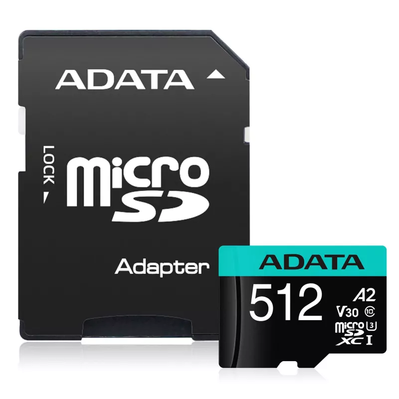 Flash-Speicher ADATA 512GB MicroSDXC Class 10 Premier Pro