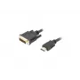 Videokabel-Adapter LANBERG HDMI Typ A (Stecker) auf DVI-D (Stecker), 1,8 m, schwarz, max. Auflösung 1920 x 1200