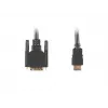 Videokabel-Adapter LANBERG HDMI Typ A (Stecker) auf DVI-D (Stecker), 1,8 m, schwarz, max. Auflösung 1920 x 1200