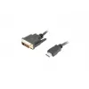 LANBERG Hdmi(m)->DVI-d(m)(24+1) Kabel Dual Link With Gold-plated 4k Anschlüsse - 3m Schwarz
