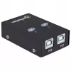 USB-Sharing-Switch MANHATTAN 162005, USB 2.0 Typ-B, 2 Anschlüsse, 480 Mbit/s, 1,5 m Kabel, weiß