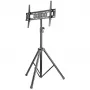 Manhattan Tripod Bodenständer für TV & Monitore, Standmontage, Für Bildschirme: 37 Zoll bis 65 Zoll, VESA-Kompatibilität: alles zwischen 200x200 bis 600x400mm - überprüfen Sie die Abmessungen der vier Befestigungslöcher auf der Rückseite des Bildschirms, um sicherzustellen, dass es passt, Max 35kg, Schwarz, LFD, Halterung
