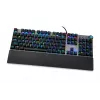 Kabelgebundene mechanische Gaming-Tastatur IBOX AURORA K-4 — QWERTY, 108 Tasten, einstellbare LED-Hintergrundbeleuchtung, wasserdicht, USB, 1,6 m Kabel