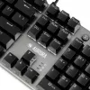 Kabelgebundene mechanische Gaming-Tastatur IBOX AURORA K-4 — QWERTY, 108 Tasten, einstellbare LED-Hintergrundbeleuchtung, wasserdicht, USB, 1,6 m Kabel