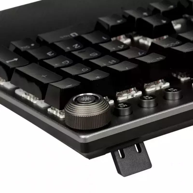 Kabelgebundene mechanische Gaming-Tastatur IBOX AURORA K-4 — QWERTY, 108 Tasten, einstellbare LED-Hintergrundbeleuchtung, wasserdicht, USB, 1,6 m Kabel